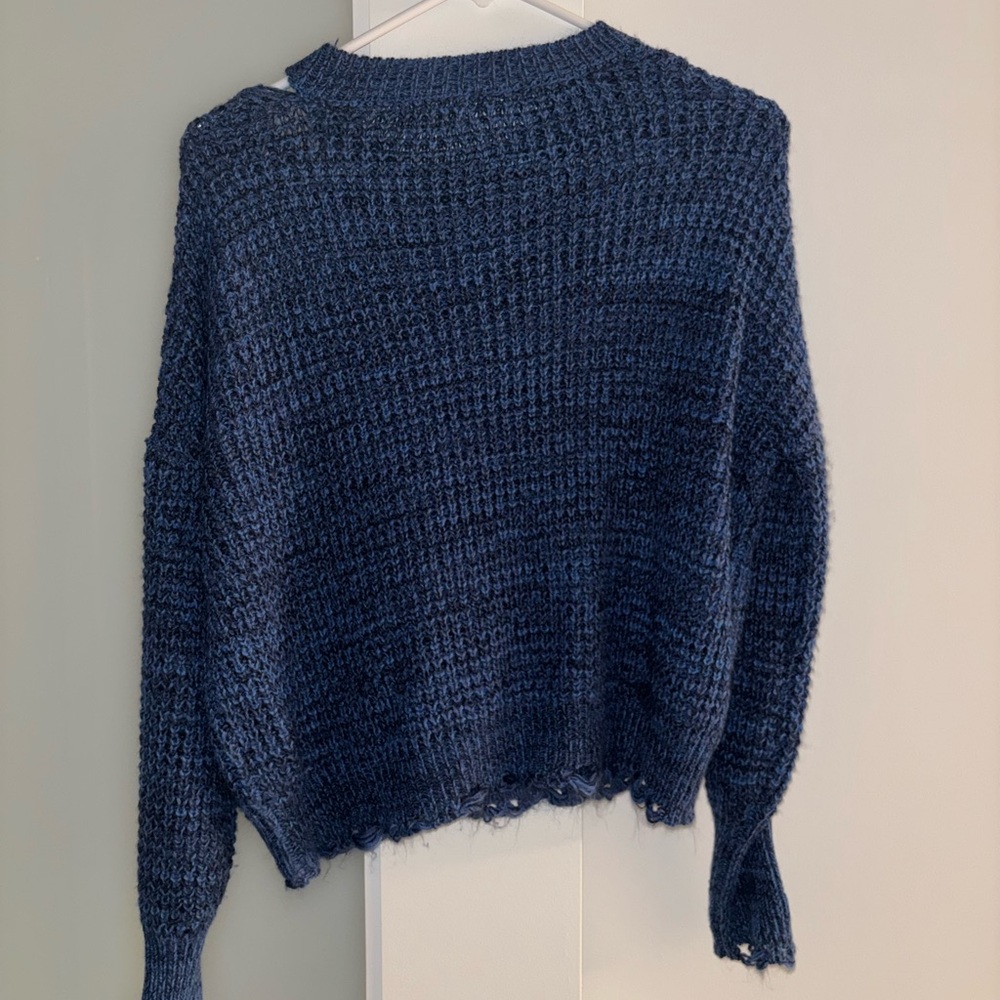 Ultra Flirt Navy Blue Sweater - Picture 3 of 3
